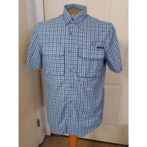 Field & Stream Men's Short Sleeve Shirt M 15 Original Outfitter 2 Front Pockets